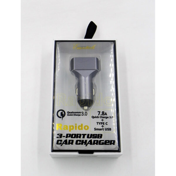 Essentials Rapido 3 Port USB Car Charger - Image 2