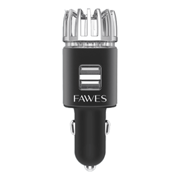 Fawes Car Air Purifier with Dual USB Charger