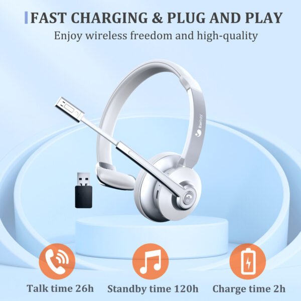 2024 March Best Selling Wireless Headphone Noise Cancelling Single Headset - Image 5