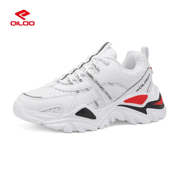 QILOO Wholesale Chunky Sport Shoes for Women Non-Slip Lace-Up Running Sneakers Lighted Upper Closure for Summer Winter Spring - Image 4