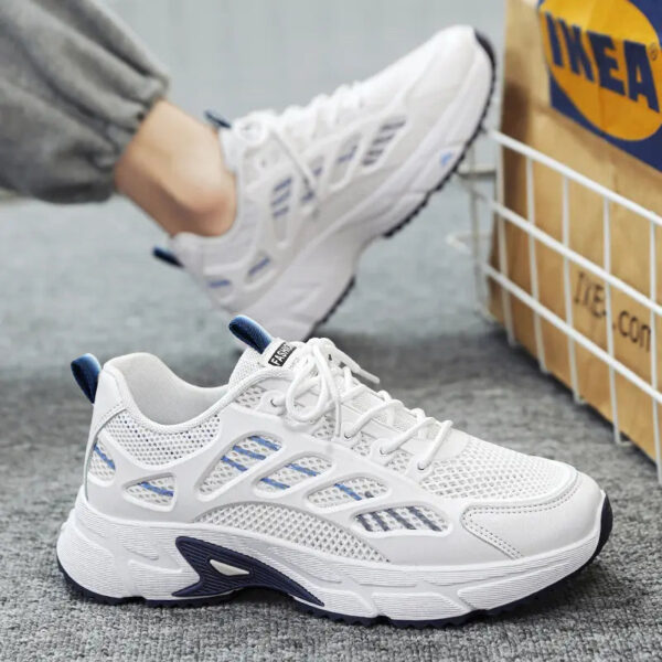 Korean fashion casual shoes comfortable mesh sports men running - Image 2