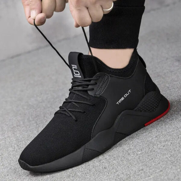 Wholesale cheap Men's Fly Weave Sport Shoes Fashion Upper Running Sneakers Casual - Image 5