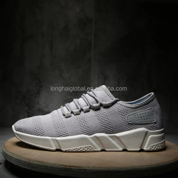 Fashionable Cheap Sport Shoes cool man shoes with black white gray colors - Image 2