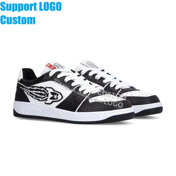 2023 custom logo casual sport shoes genuine leather walking style running plus size casual for men - Image 5