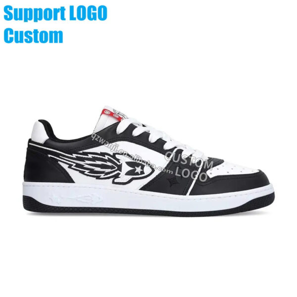 2023 custom logo casual sport shoes genuine leather walking style running plus size casual for men - Image 4