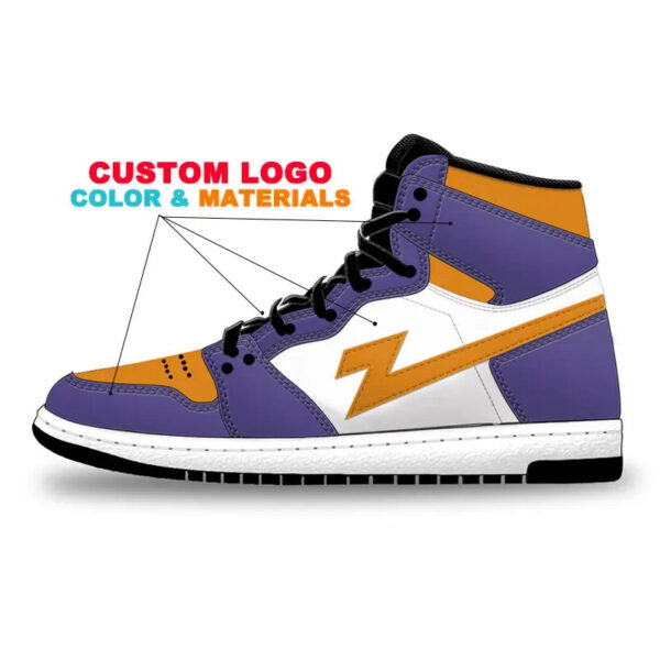 2023 High Top Low Custom Logo Brand Genuine Leather Manufacturer Women Men Private Label Fashion Casual Sneakers - Image 2