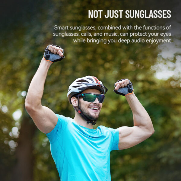 2023 fashion Tr90 bluetooth Sunglasses For unisex gaming Cycling smart audio glasses with bluetooth running - Image 5