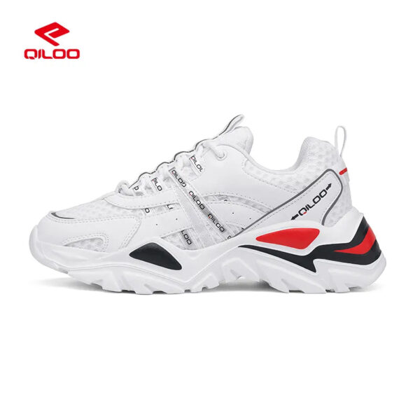 QILOO Wholesale Chunky Sport Shoes for Women Non-Slip Lace-Up Running Sneakers Lighted Upper Closure for Summer Winter Spring - Image 3