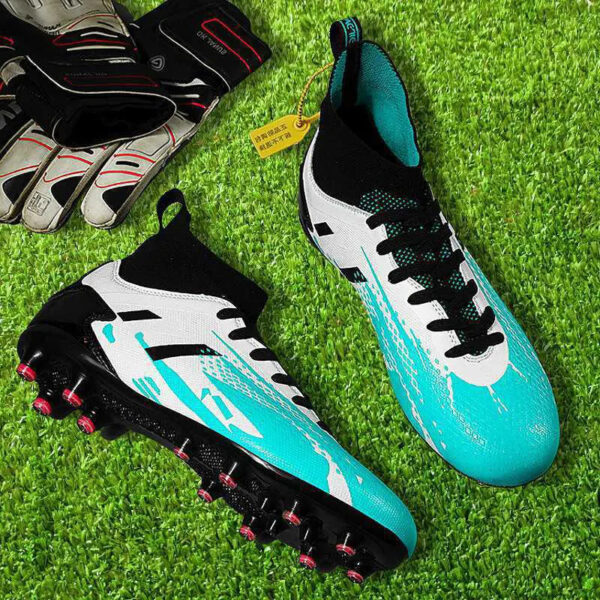 HIgh Quality Men Football Sneakers Boy Soccer Shoes High Ankle Men's Cleats Training Soccer Boots - Image 4