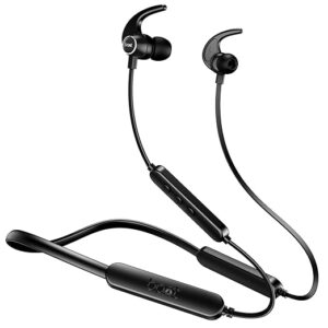 255 Pro+, 60HRS Battery, Fast Charge, IPX7, Dual Pairing, Low Latency, Magnetic Earbuds, in Ear Bluetooth Neckband, Wireless with Mic Earphones (Active Black)