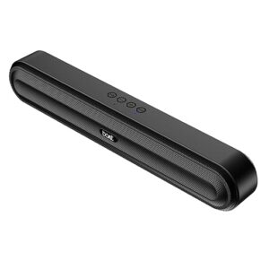 490 10W Signature Sound, Dual Full-Range Drivers,7 HRS Battery, Built-in Mic,2.0 CH, TWS Feature,Multi Connect, Bluetooth Sound Bar, Soundbar Speaker (Classic Black)