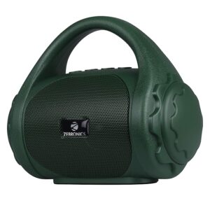 Wireless Bluetooth Portable Speaker With Supporting Carry Handle, USB, SD Card, AUX, FM & Call Function. (Green)